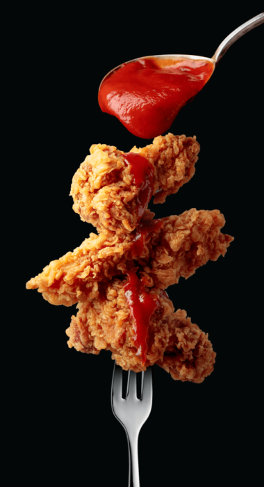 Pollo tenedor