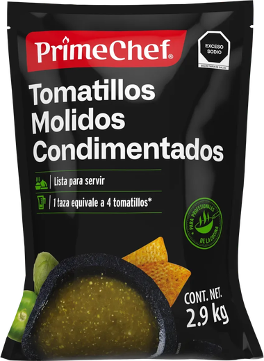 Tomatillos Molidos y Condimentados