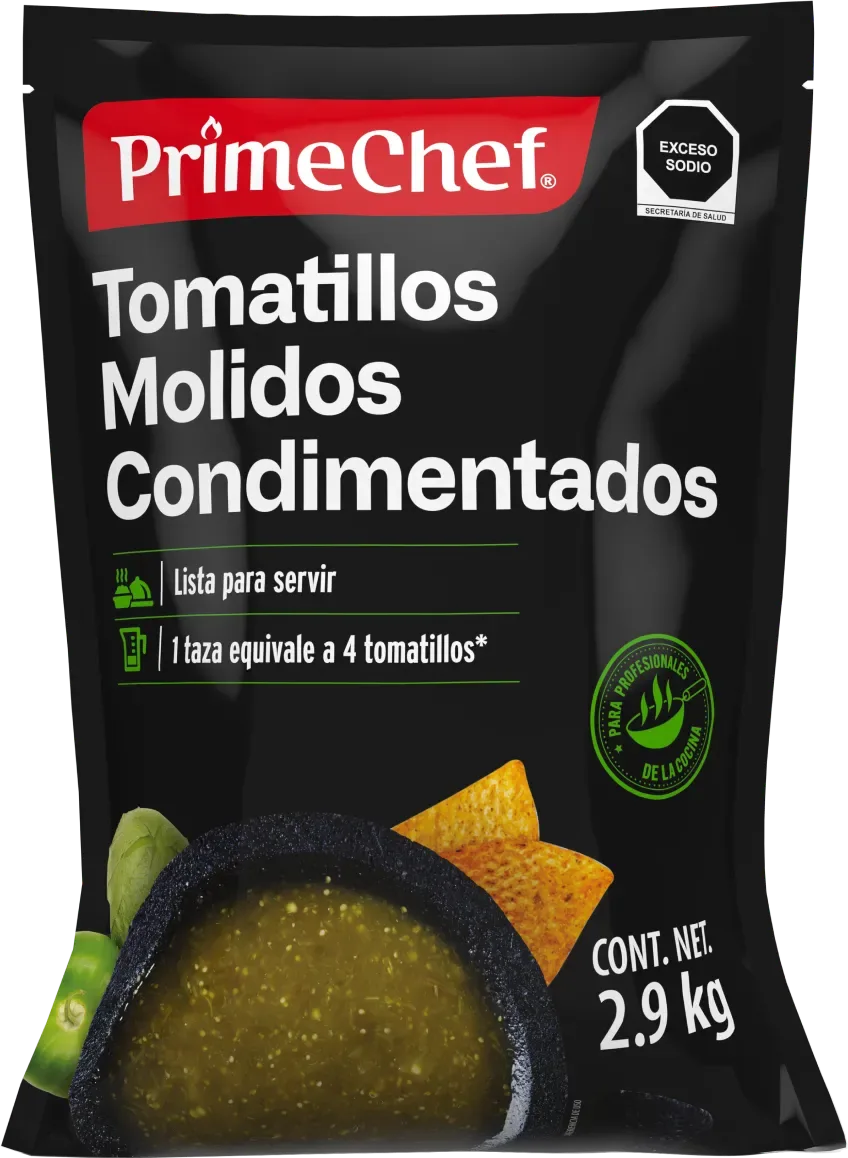Primechef tomatillos molidos 2 9 kg 1 2x